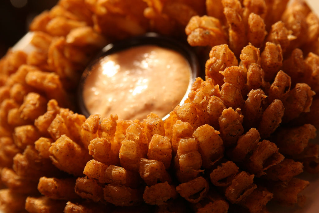 Appetizer "Bloomin' onion" at Outback Steakhouse in Tsim Sha Tsui Centre.13 December 2006
