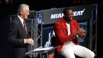 Dwayne Wade: Pat Riley not going anywhere, and I'm not replacing him with Heat if he does