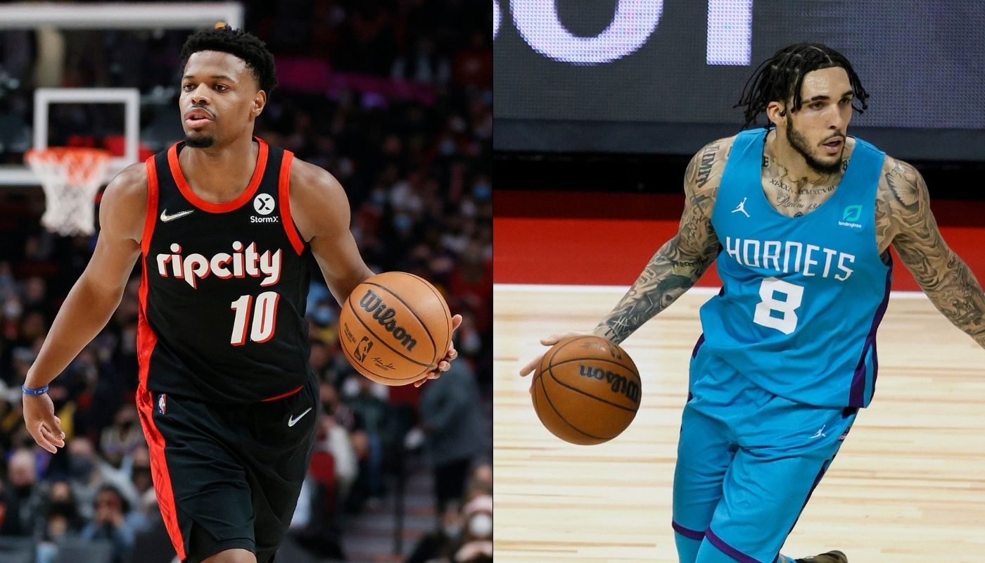 Getty Photo of Dennis Smith Jr. and LiAngelo Ball