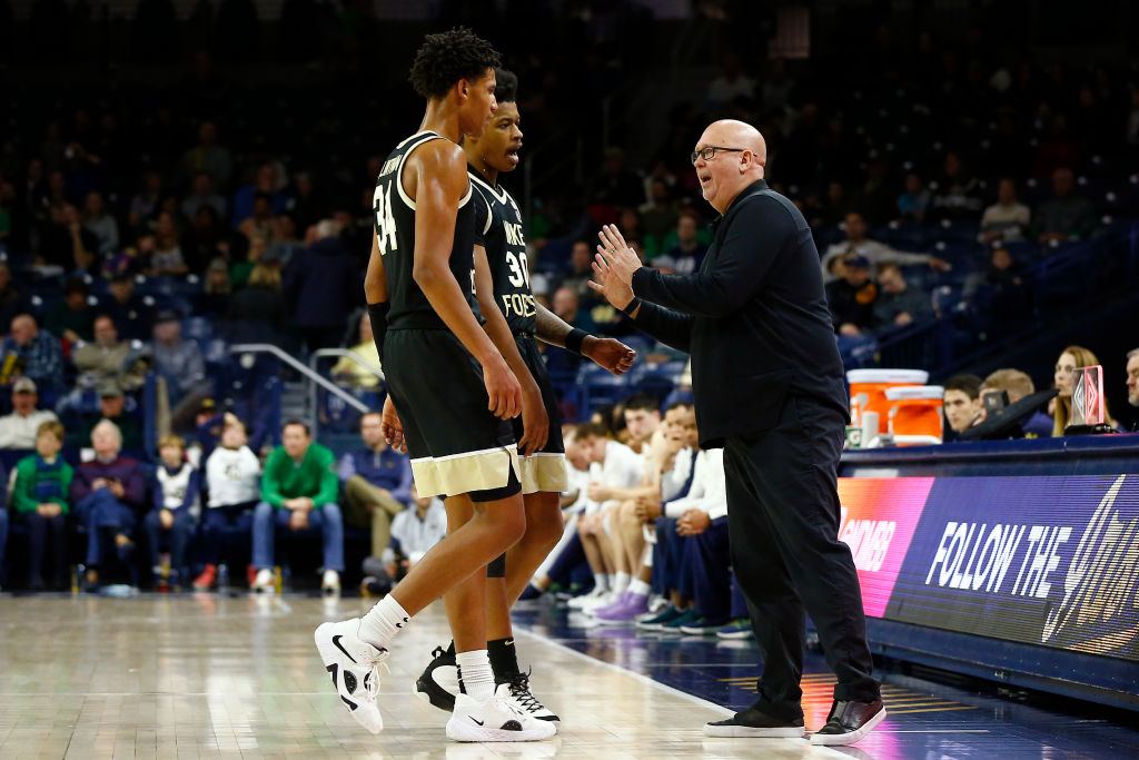 COLLEGE BASKETBALL: FEB 04 Wake Forest at Notre Dame