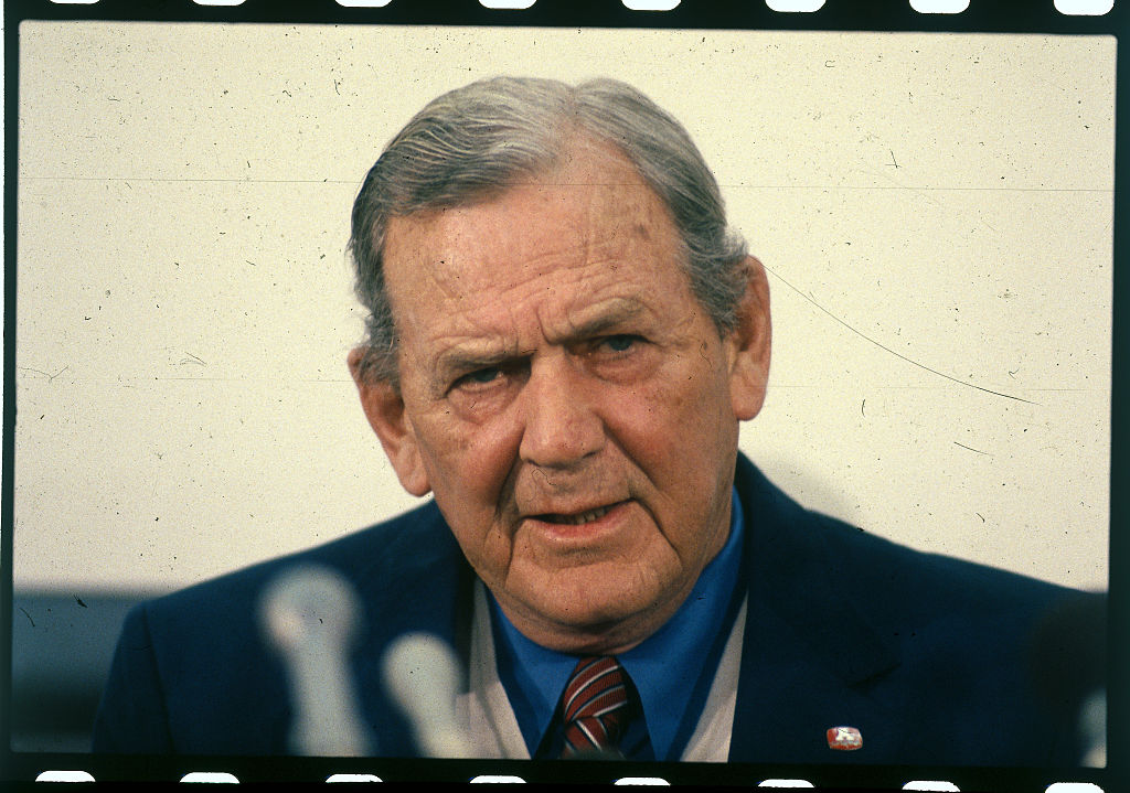 Paul "Bear" Bryant During a Press Conference