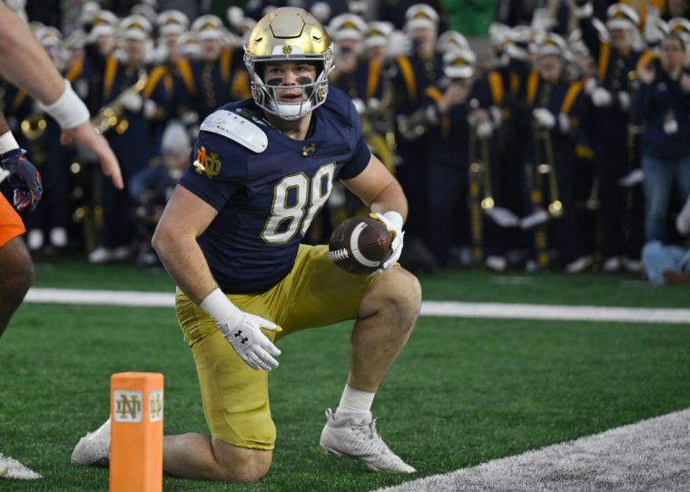 No. 163 overall — Notre Dame TE Mitchell Evans