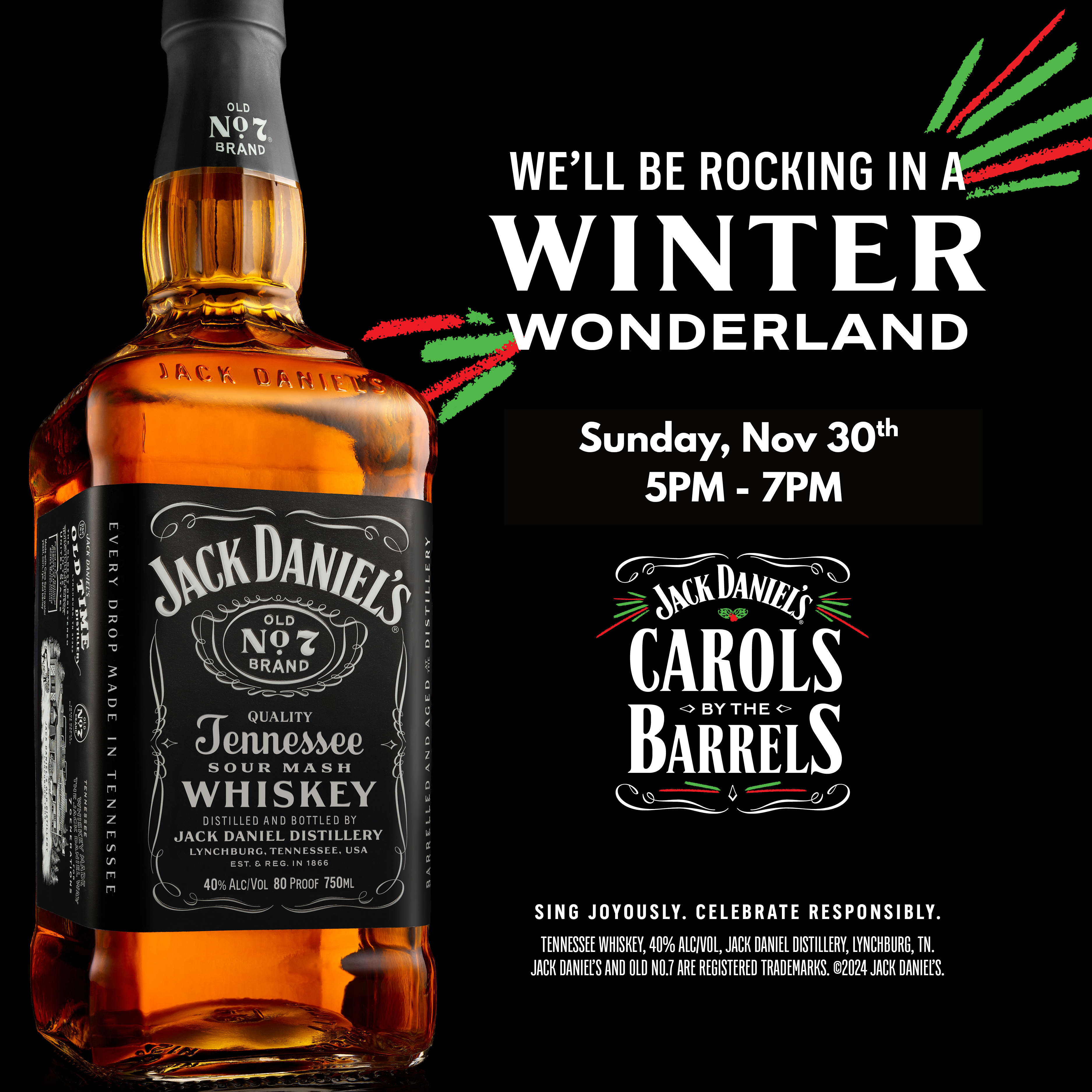 Jack Daniels Tree Lighting